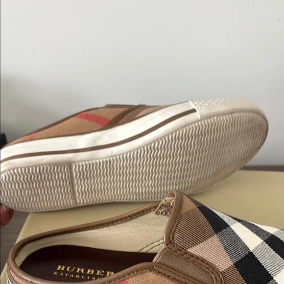 Burberry Brown and Black Mules - Picture 6 of 8